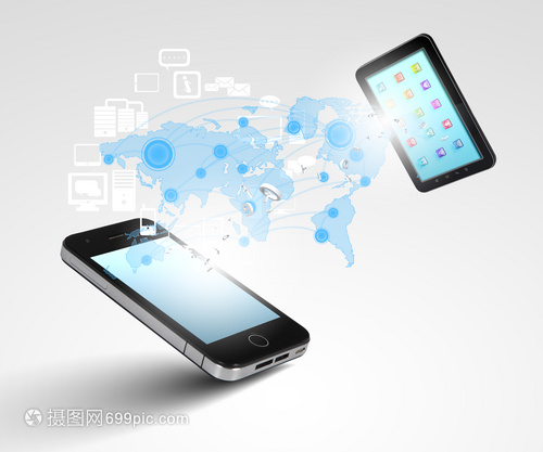 現(xiàn)代通信技術(shù)手機(jī)高科技背景的現(xiàn)代通信技術(shù)插圖